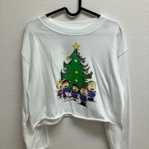 Peanuts Christmas Crop Top